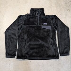 Patagonia Re-Tool Snap Up Black Fleece Women's XS Outdoor 25442